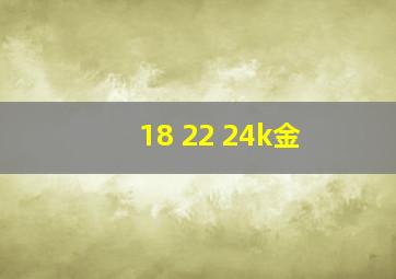 18 22 24k金